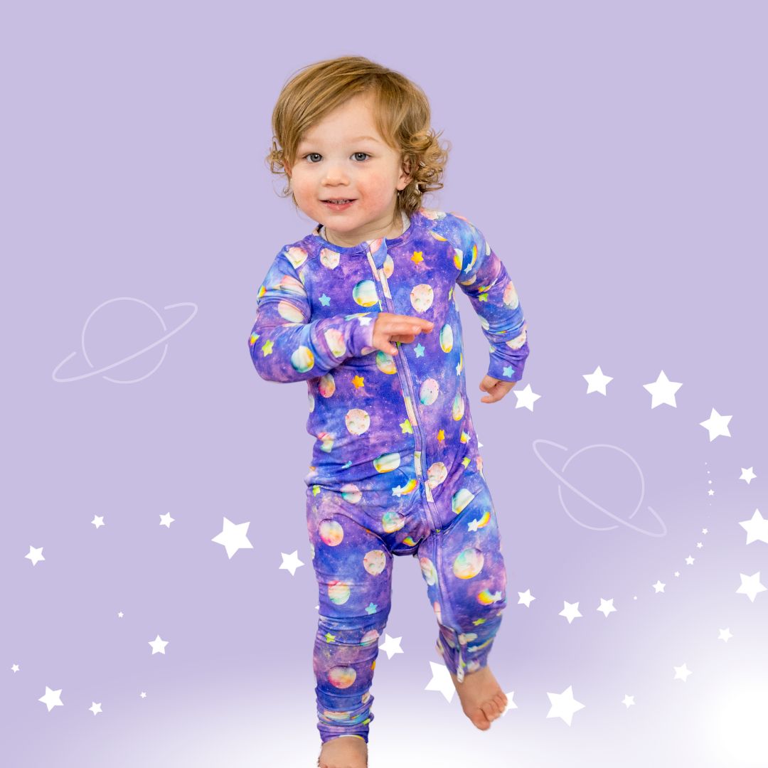  2 Way Zip Bamboo Viscose Rompers/Onesies