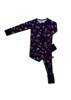 Neon Diner - 2 Way Zip Long Sleeve Romper/Onesie