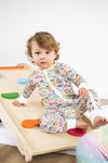 Rainbow Ombre Sushi - 2 Way Zip Long Sleeve Romper/Onesie