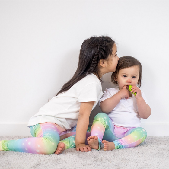 Leggings - Rainbow Ombre with Stars