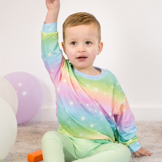 Rainbow Ombre with Stars - Jumper/Sweatshirt