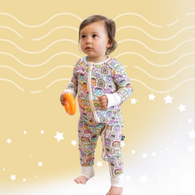  Rainbow Ombre Sushi - 2 Way Zip Long Sleeve Romper/Onesie